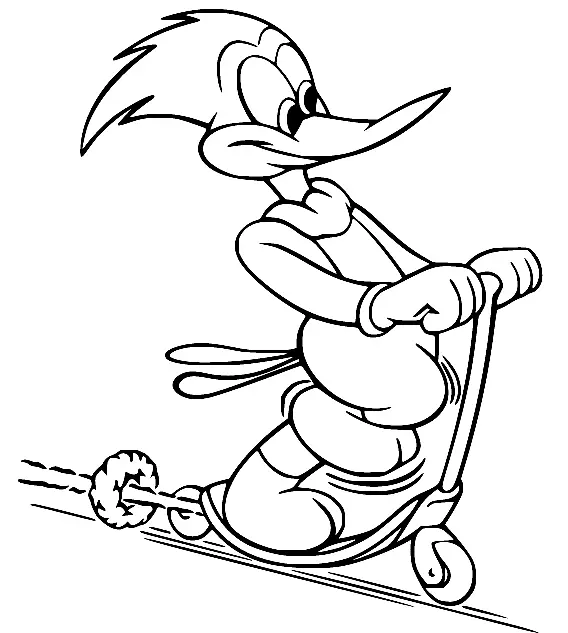 Woody Woodpecker Coloring Pages 109