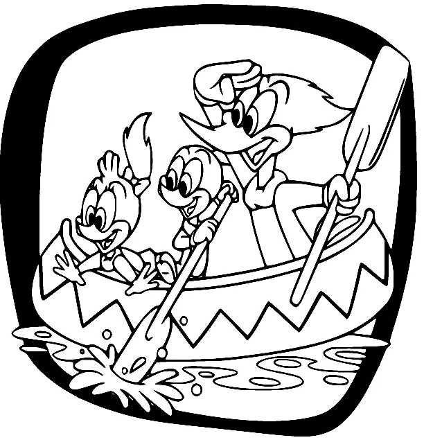 Woody Woodpecker Coloring Pages 114