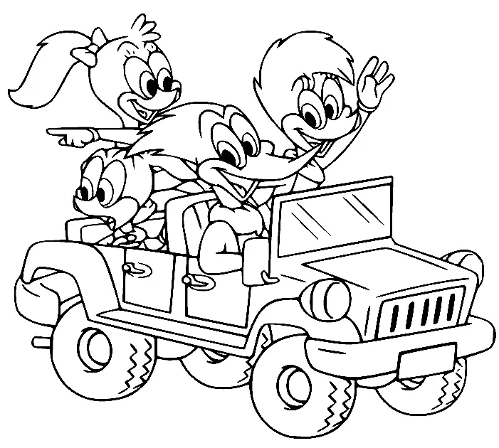 Woody Woodpecker Coloring Pages 66