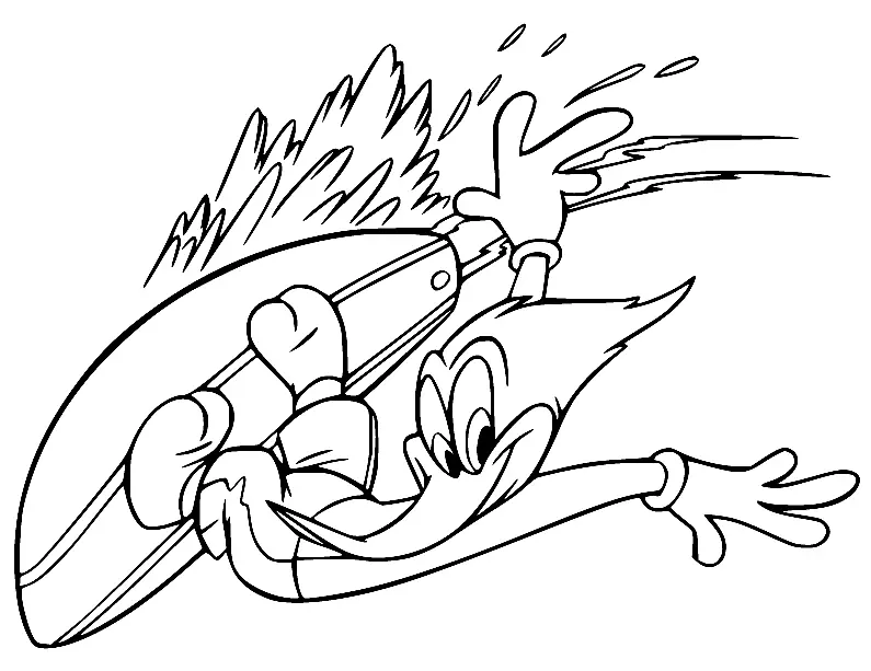 Woody Woodpecker Coloring Pages 92