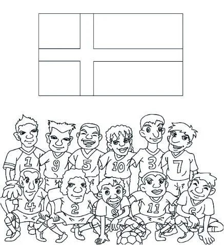 World Cup 2018 Flags Coloring Pages 54