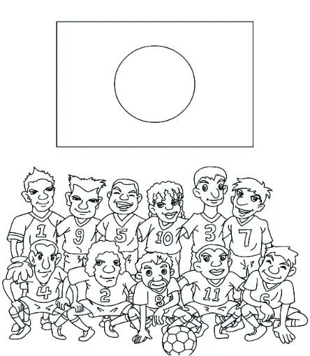 World Cup 2018 Flags Coloring Pages 61