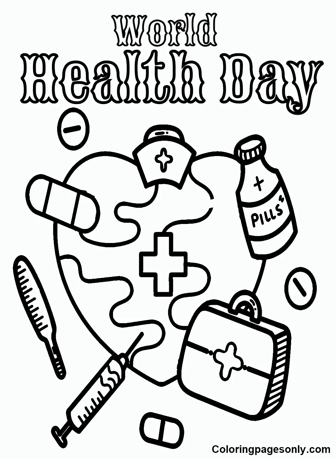 World Health Day Coloring Pages 15