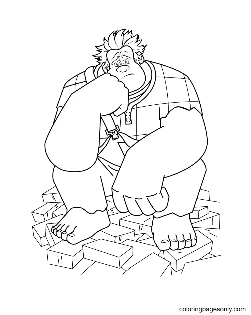 Wreck It Ralph Coloring Pages 53