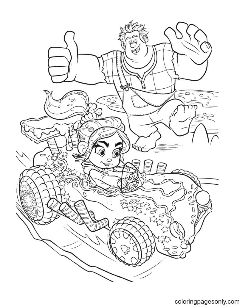 Wreck It Ralph Coloring Pages 55