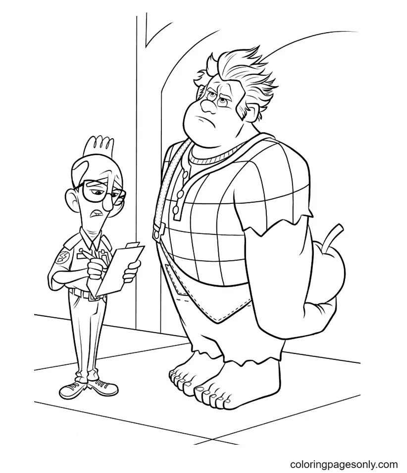 Wreck It Ralph Coloring Pages