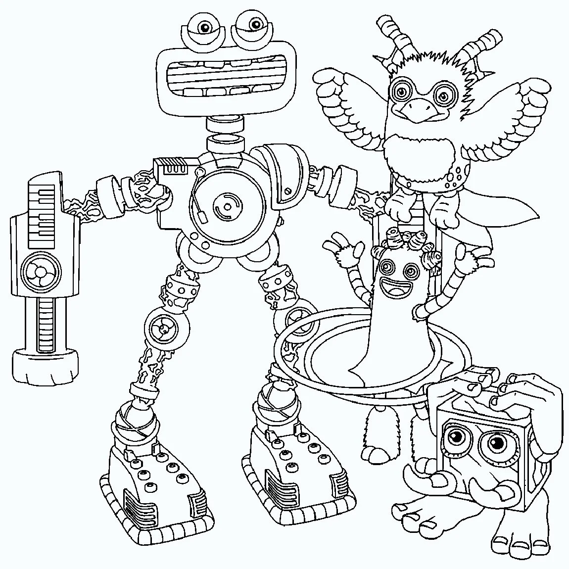 Desenhos de Wubbox Para Colorir