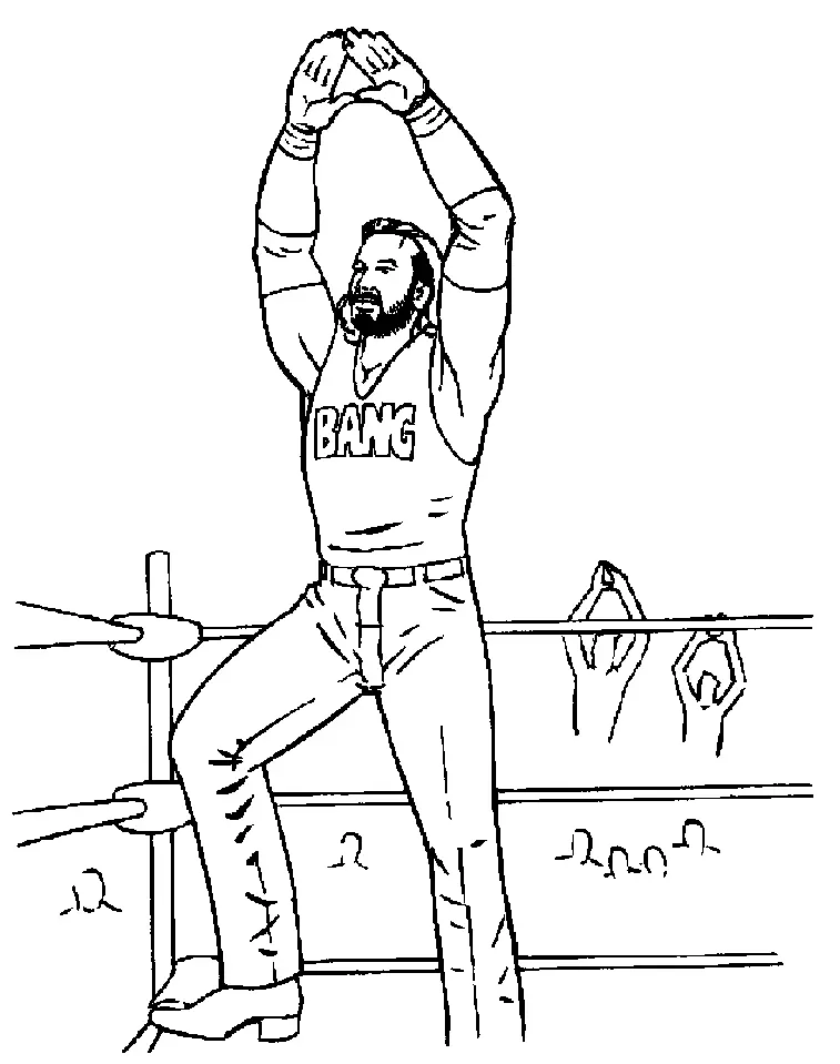 WWE Coloring Pages 48