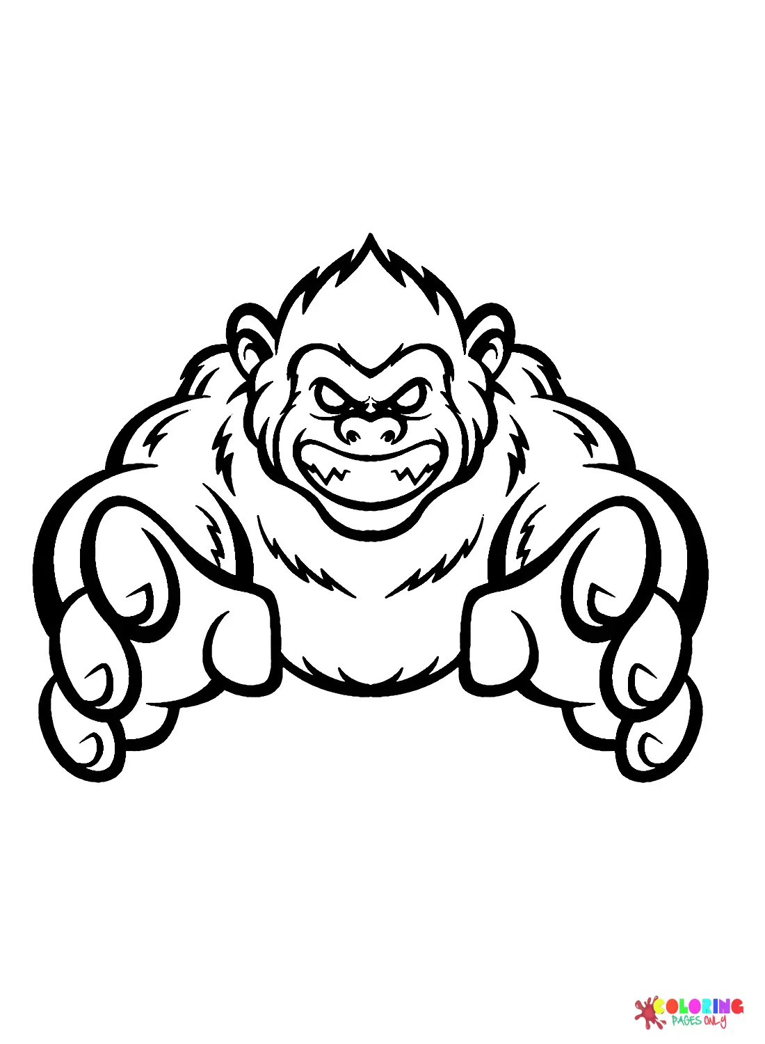 Yeti Coloring Pages