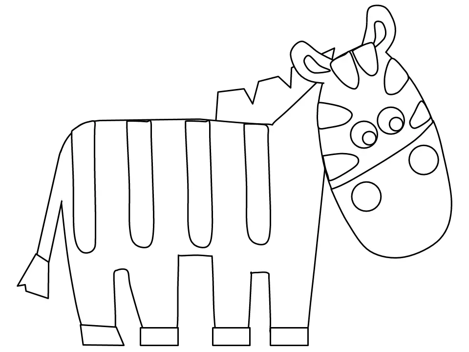 Desenhos de Zebra Para Colorir 20