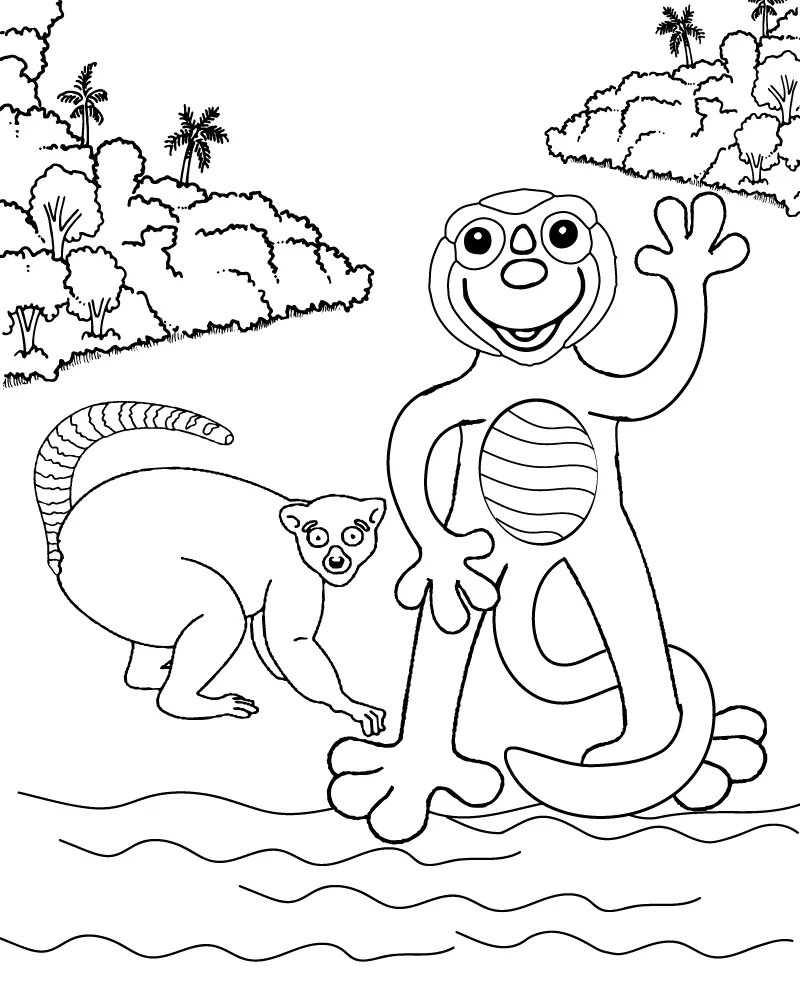 Zoboomafoo Para Colorir 15