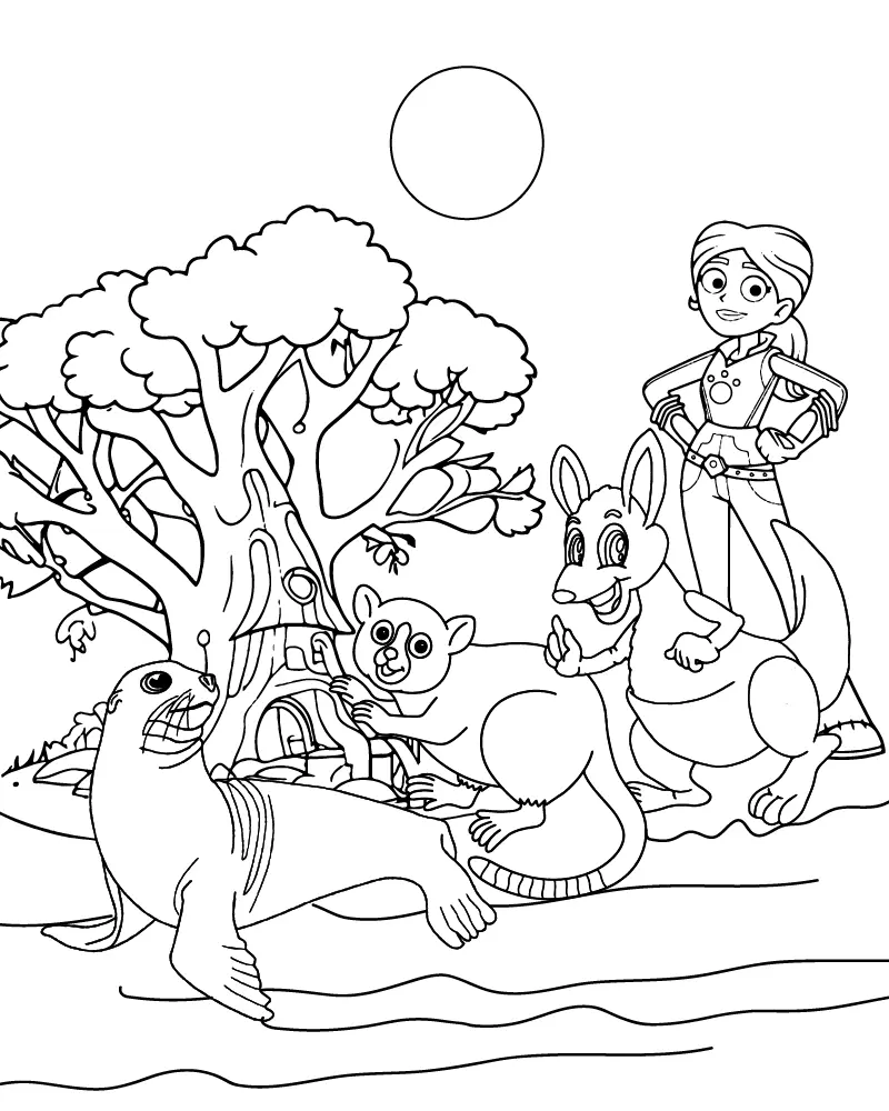 Zoboomafoo Para Colorir 17