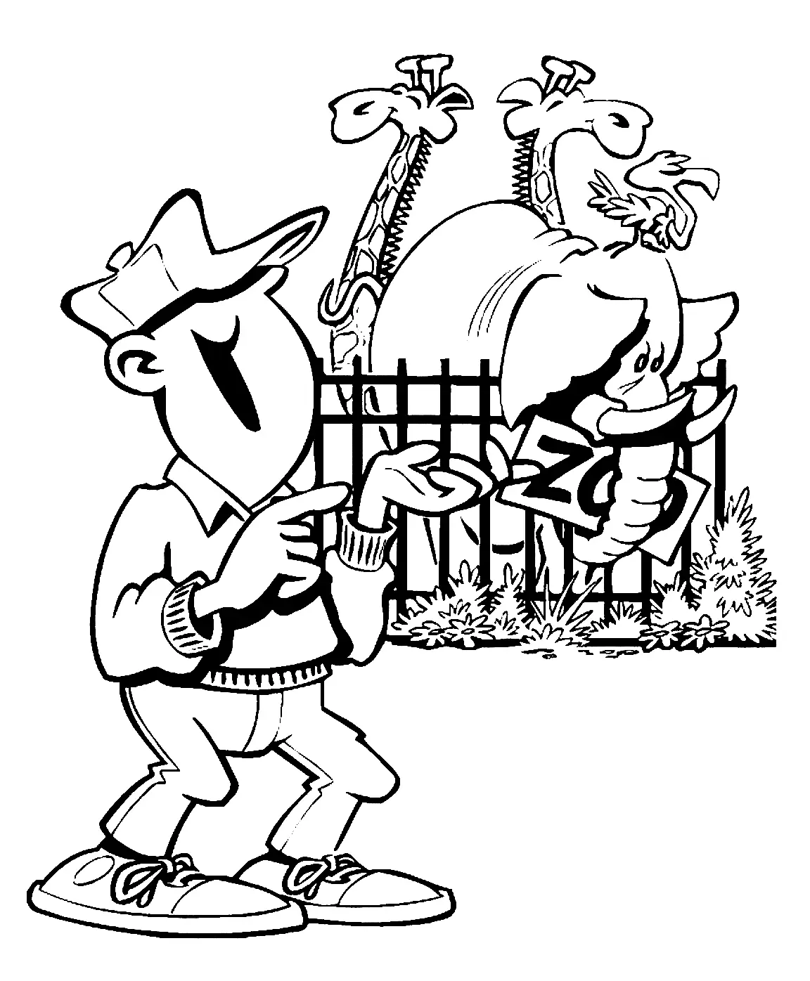 Zoo Coloring Pages